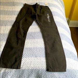 Black pats boys 100% cotton slim straight fit 10